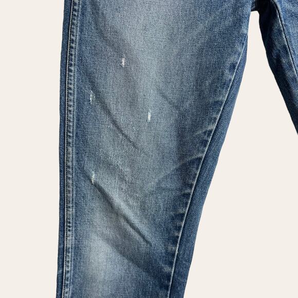 AMO Tomboy Boyfriend Denim Blue Jeans in Dive Bar Size 25 - Picture 4 of 9